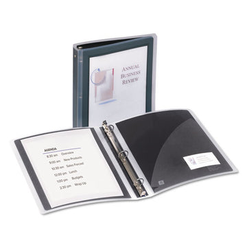 Avery® Flexi-view Binder With Round Rings, 3 Rings, 1.5" Capacity, 11 X 8.5, Black freeshipping - TVN Wholesale
